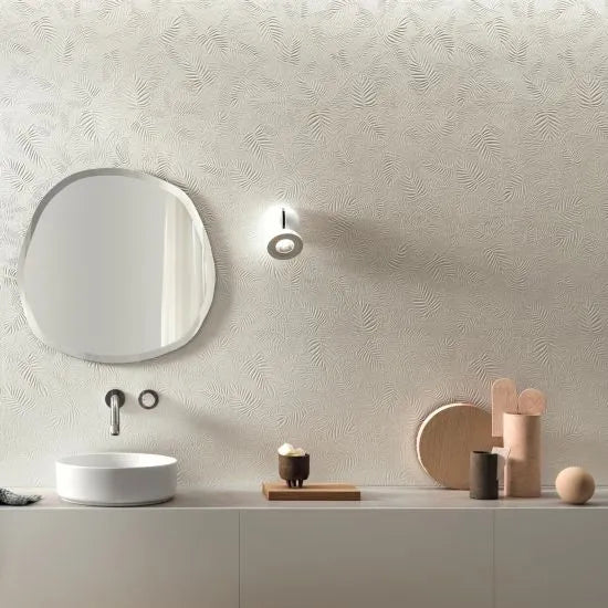 3D Carve Leaf White
