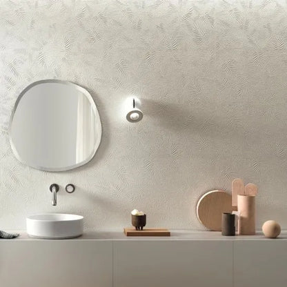 3D Carve Leaf White