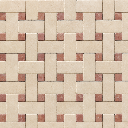 Crema Marfil Tumbled Subway 90x185mm
